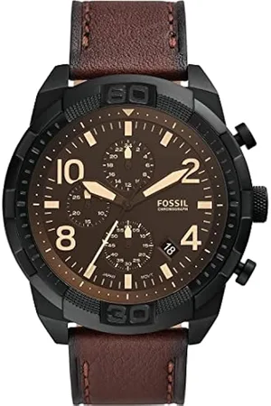 Fossil Coachman CH2891 reloj con correa de cuero marrón con cronógrafo para  hombre