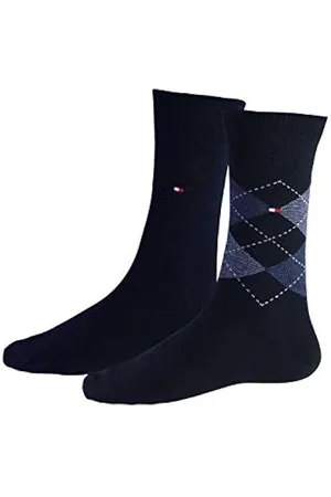 TOMMY HILFIGER Pack De 2 Pares De Calcetines Duo Stripe Negro Hombre