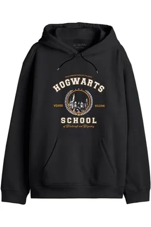 Sudadera con capucha Harry Potter Hogwarts Crest, gris, S