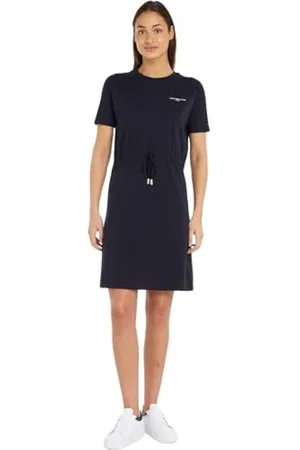 Tommy Hilfiger 1985 REG Mini Corp tee DRSS SS WW0WW40734, Vestidos Tipo Camiseta para Mujer, , XS