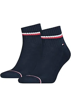 Tommy Hilfiger MEN ICONIC QUARTER 2 PACK - Calcetines - white/blanco 
