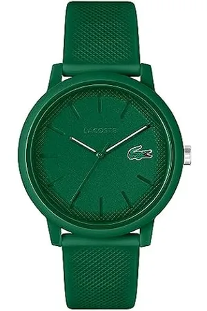 K5723/6 Reloj cronógrafo de cuarzo para hombre con correa de silicona,  verde, pulsera, Verde, Pulsera