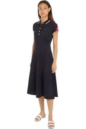 Tommy Hilfiger Vestido Tipo polo Hasta la Rodilla para Mujer, , XXS