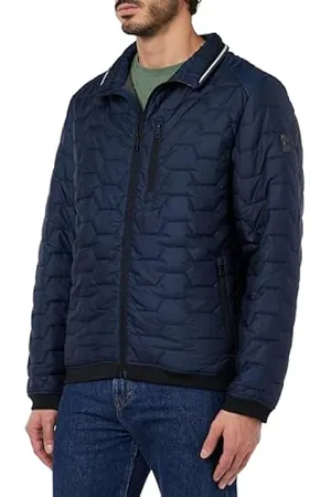 Chaquetón Bugatti Abrigo Bugatti Para Hombre Color Azul Marino Chaquetón Bugatti Abrigo Bugatti Para Hombre Color Azul Marino