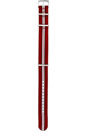 Morellato Correa nato tejido cinta canneté blanco rojo azul asa 22mm para reloj omega tag heuer rolex tudor, , Medium, Correa