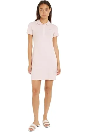 Tommy Hilfiger 1985 Slim Pique Polo Dress SS WW0WW37853 Vestidos, , L para Mujer