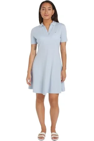 Tommy Hilfiger Vestido Tipo Polo de Rayas para Mujer, , XS