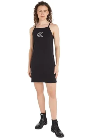 Calvin Klein Jeans Vestido Mujer Tank Dress Corto, , L