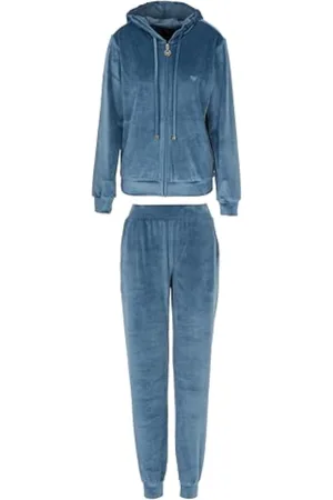 Emporio Armani Chenille Loungewear Zip Tracksuit Sweatshirt, , S para Mujer