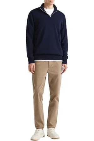 Benetton Jersey Serafino M/L 1002u201i Suéter cárdigan, , Hombre