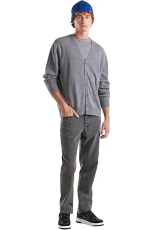Benetton Cardigan M/L 1002u601b Suéter, , Hombre