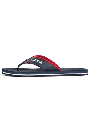 Tommy Hilfiger Chanclas Hombre Padded Comfort Sandal con logotipo, Azul (Desert Sky), 44