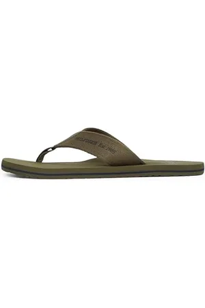 Tommy Hilfiger Chanclas Hombre Beach Sandal Sandalias de dedo, Verde , 42