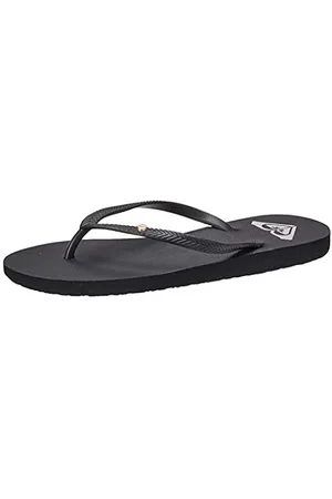 Roxy Womens Bermuda Flip Flop Sandal, Black 3, 6 US