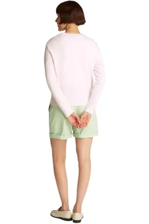 Tommy Hilfiger Chaqueta de punto Mujer Cardigan Jersey Fine con botones, Rosa (Light Pink), L