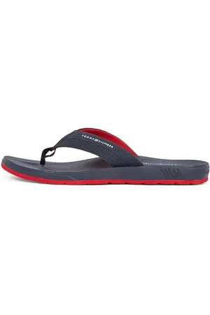 Tommy Hilfiger Chanclas Hombre Molded Beach Sandal con logotipo, Azul (Desert Sky), 43