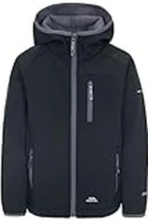 Trespass Kian Chaqueta Softshell con Capucha cultivada, Unisex niños, , 2-3 años