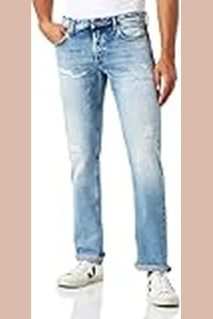 Replay Grover Aged Jeans, 010 Azul Claro, 33W x 32L para Hombre