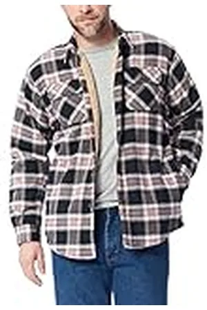 Wrangler Long Sleeve Sherpa Lined Shirt Jacket Camisa Abotonada, , M para Hombre