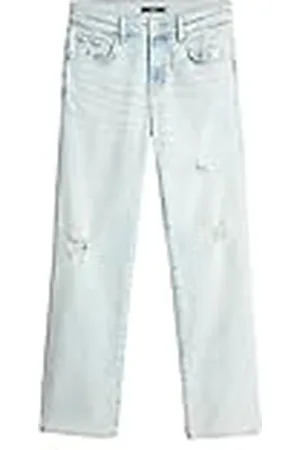 7 for all Mankind Calie Straight Ankle Palm Beach Jeans, , 27W Mujeres