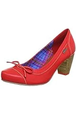 QS by s.Oliver Casual - Zapatos de tacón de Material sintético Mujer, Color Rojo, Talla 38