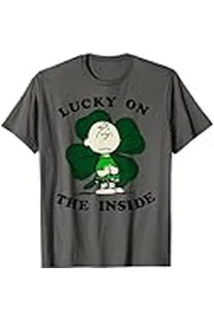 Peanuts San Patricio Charlie Brown Lucky Inside Camiseta