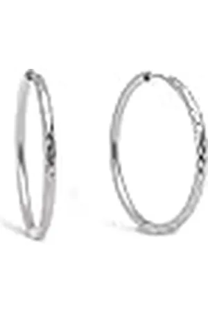 SINGULARU Pendientes Aro River L. Acero con Estilo Bohemio. Estilo Maxi con Forma Orgánica. Joyas para Mujer