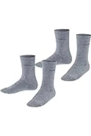 Falke ESPRIT Foot Logo Multipack K So algodón lisos 2 pares, Calcetines Unisex niños, , 23-26