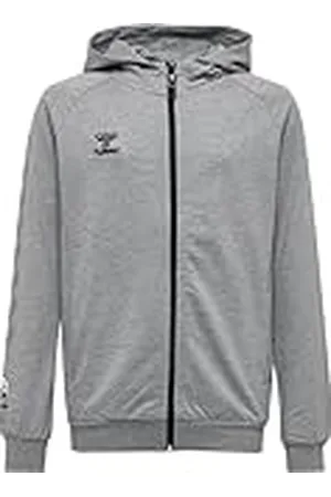 Hummel Hmlmove Grid Cotton Zip Hoodie Kids Hooded Sudadera con Capucha para niños