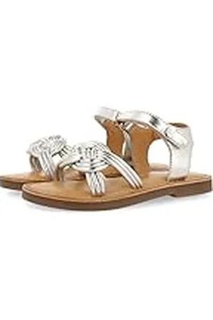 Gioseppo Sandalias de Piel en Color Plata con Pala para niña lontra