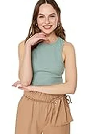 Trendyol Camisola de Punto de Cuello Redondo estándar Delgado para Mujer Joven Camisa, , M