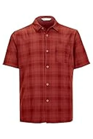 Killtec Hombre Camisa Funcional KOS 98 MN WVN SHRT, Ziegelrot, XL, 38009-000