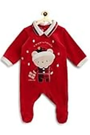 chicco Mono navideño de chenilla con pie, Bebé-Niños, , 9 meses