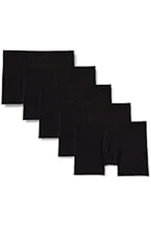 Amazon Calzoncillos Tipo bóxer en Punto de algodón (Disponibles en Tallas Grandes y Largos Especiales) Hombre, Pack de 5, , XS