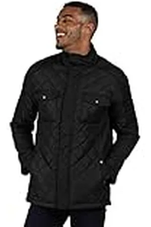 Regatta Lleyton - Chaqueta Acolchada con Aislamiento, Completamente Forrada Y Repelente Al Agua Baffled/Quilted Jackets, Hombre, Black, XXXL