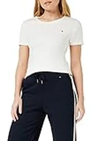Tommy Hilfiger Mujer Camiseta Manga Corta Cody Slim Fit, , L