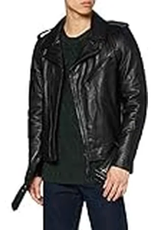 Schott NYC LC1140BLK Chaqueta de Cuero, Black, Large para Hombre