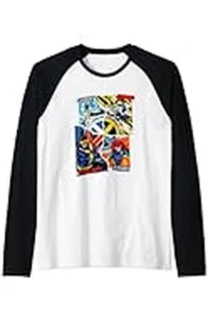 Marvel X-Men 90s Storm Wolverine Cyclops Jean Grey Camiseta Manga Raglan