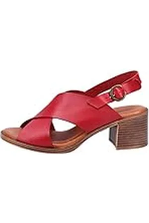 Hush Puppies Gabrielle, Sandalia con taln Mujer, Red, 38 EU
