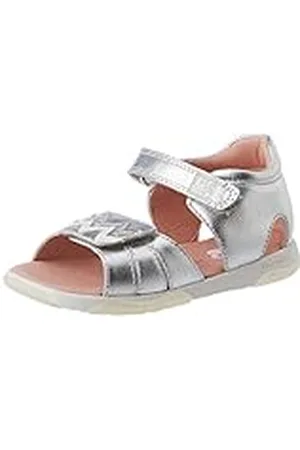Garvalin 222314-B, Sandalia Niñas, Plata (METALCRIS), 21 EU