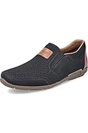 Rieker Hombre Mocasines 09069, de Caballero Zapatillas,Pantuflas,Mocasines,Zapatos Bajos,Elegantes,Oficina,Negro (Schwarz / 00),44 EU / 9.5 UK