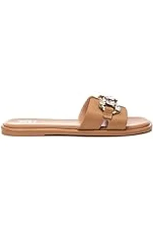 Xti Sandalias Planas Mujer Camel - Calzado Cómodo y Versátil - Moda casual - Modelo 14367902 (Talla 37)