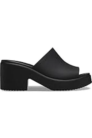 Crocs Mujer Brooklyn Slide Heel Sandalia, Black, 34/35 EU