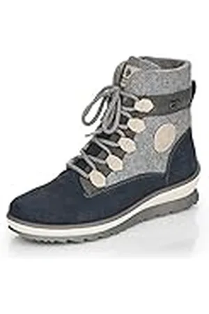 Remonte R8481, Botas para Nieve Mujer, Pazifik/Smoke/Grey/Cliff/Pazifik / 40, 36 EU