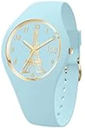 Ice-Watch ICE cocorico Eiffel tower Light blue - Reloj azul para Niña con Correa de silicona - 023245 (Small -)