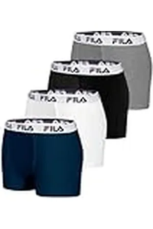 Fila Fi/1bcx4/Fu5016 Boxer Pantalones Cortos, Negro, XL para Hombre