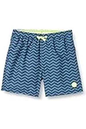CMP Bañador infantil, Marino-Cielo-Amarillo Fluo, 164