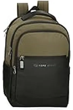 Pepe Jeans Jarvis Mochila para Portátil 15,6" Verde 31x44x15 cms Piel Sintética y Poliéster 20,46L by Joumma Bags