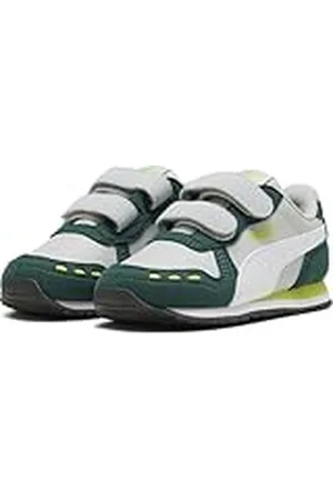 PUMA Cabana Racer SL 20 V Inf, Zapatillas Unisex bebé, Cool Light Gray White Dark Myrtle Lime Smash, 20 EU