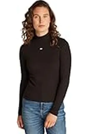 Tommy Hilfiger Camiseta de Manga Larga Mujer Essential con Cuello Vuelto, , XL